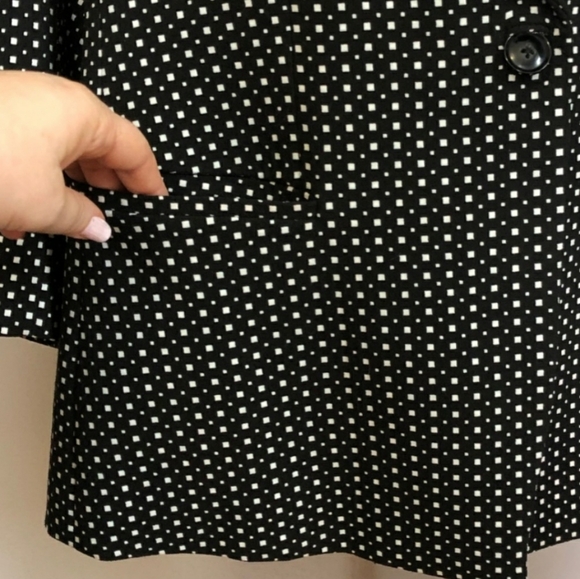 Lane Bryant Black & White Polka Dot Blazer, 26 - Picture 3 of 11